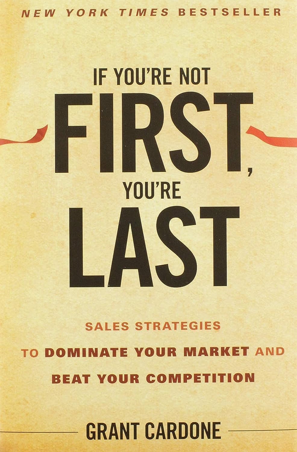 If you're not first you're last book cover